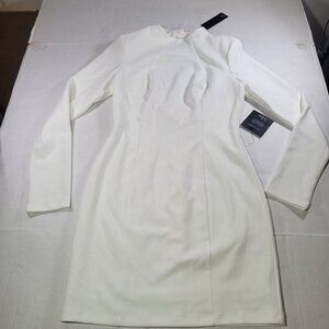 Lulu's Ivory Long Sleeve Sheath Dress